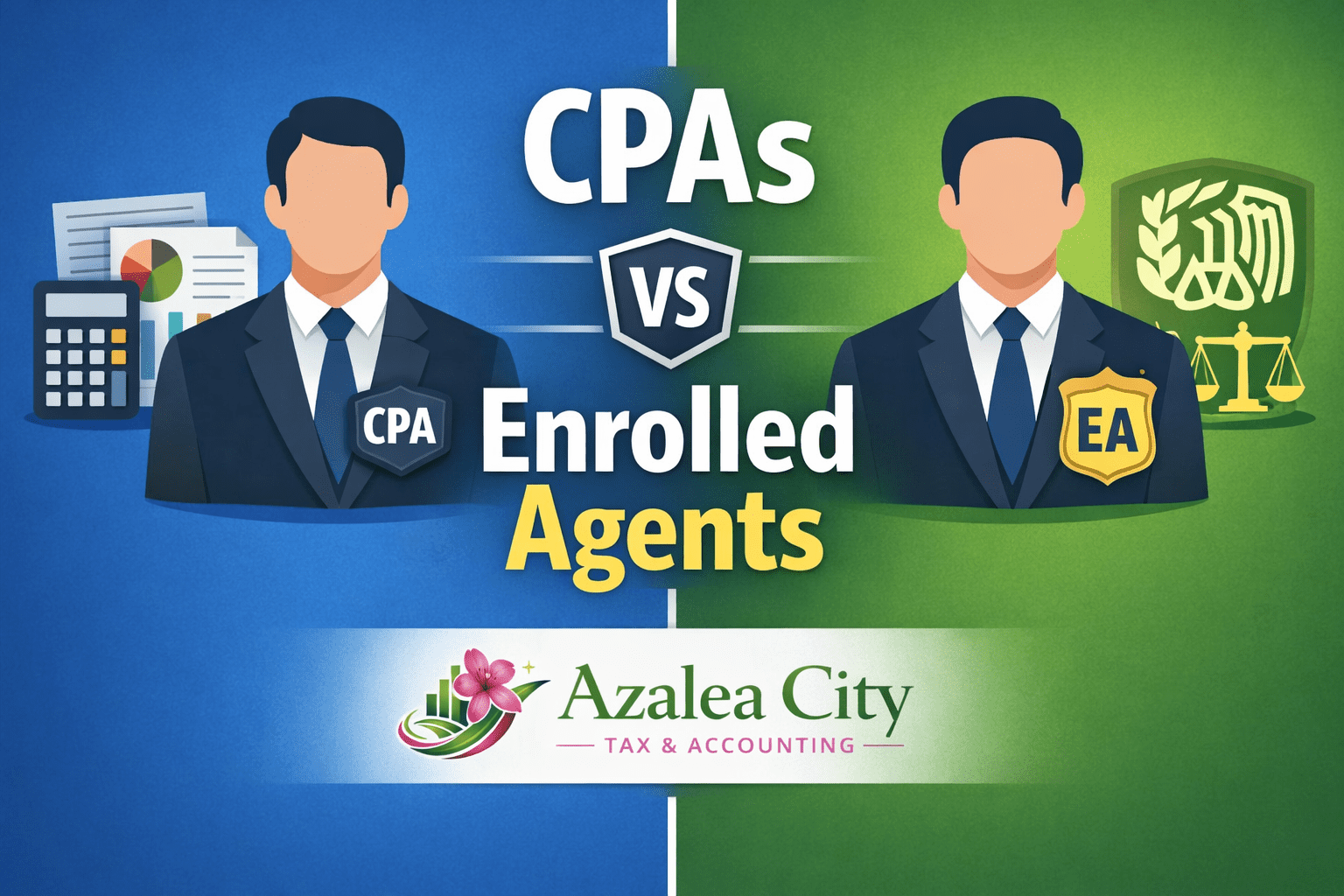 CPA vs Enrolled Agent tax professional comparison – Azalea City Tax & Accounting.