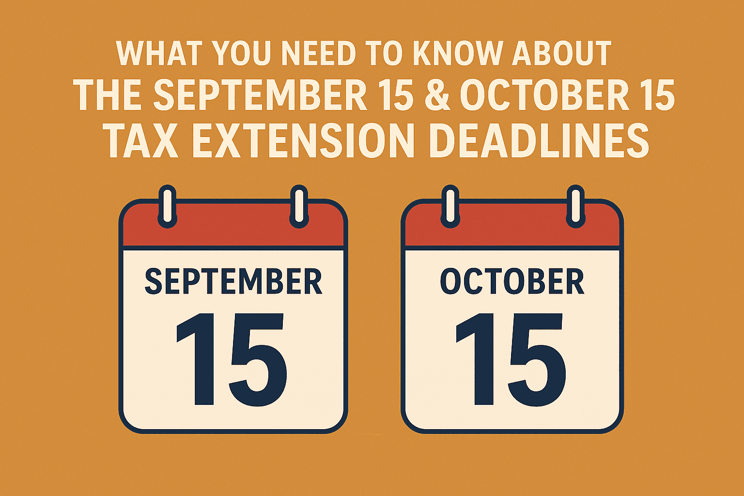Tax extension filing deadlines and tax preparation planning
