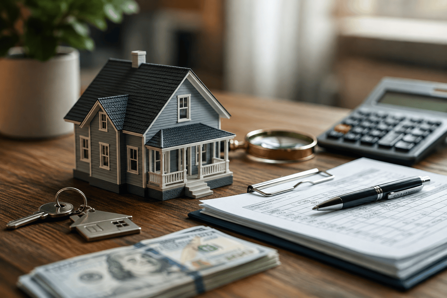 Rental property owner reviewing taxes, repair costs, depreciation, and investment planning
